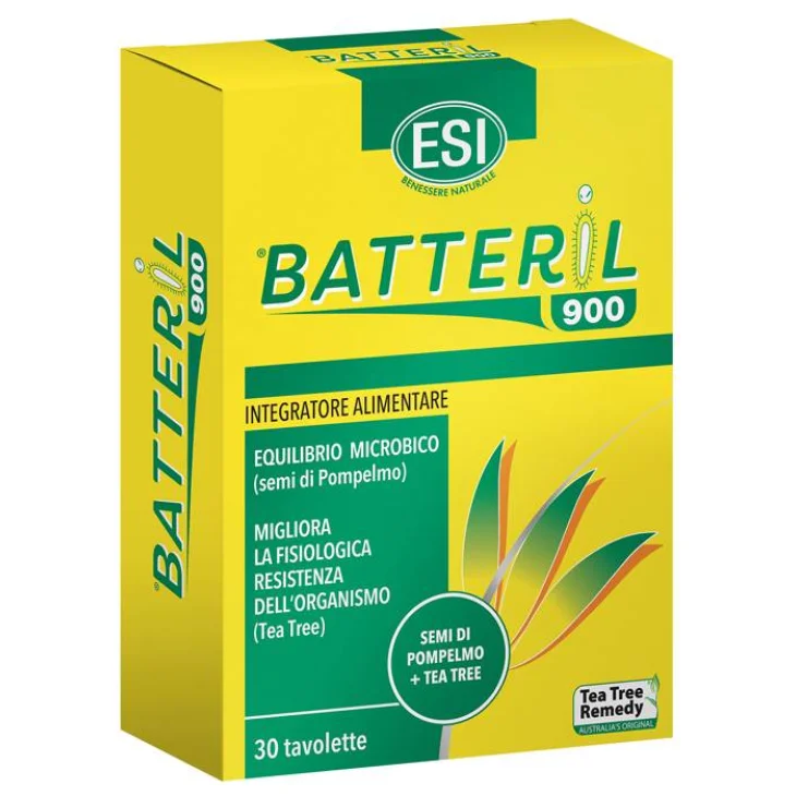 ESI Batteril 900 Integratore per Equilibrio Microbico 30 tavolette ESI Batteril 900 Integratore per Equilibrio Microbico 30 tavolette