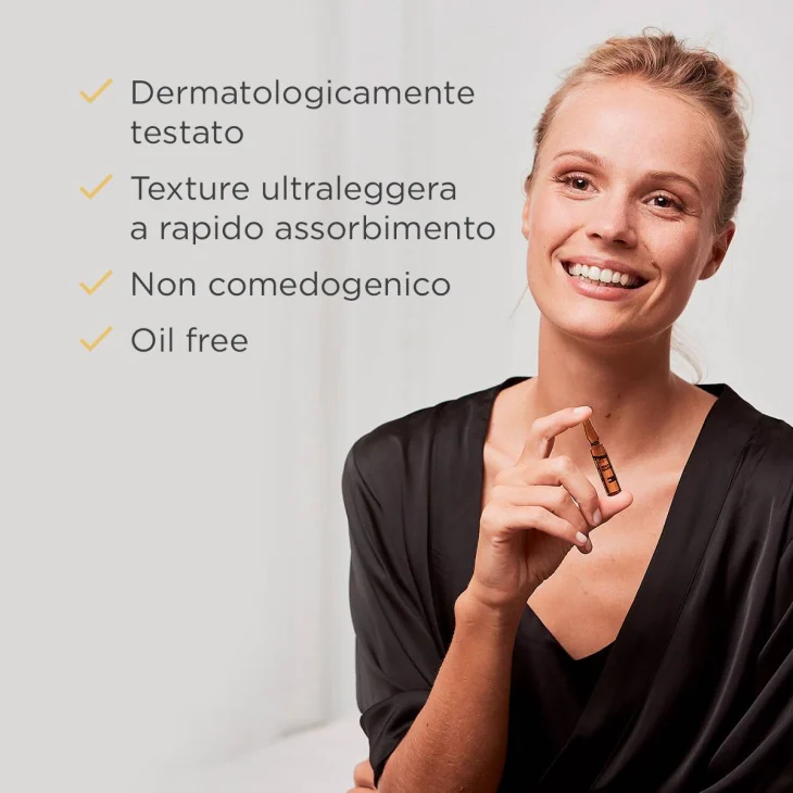 Isdin Isdinceutics Flavo C Melatonin Siero Viso Riparatore Notte 10 Fiale