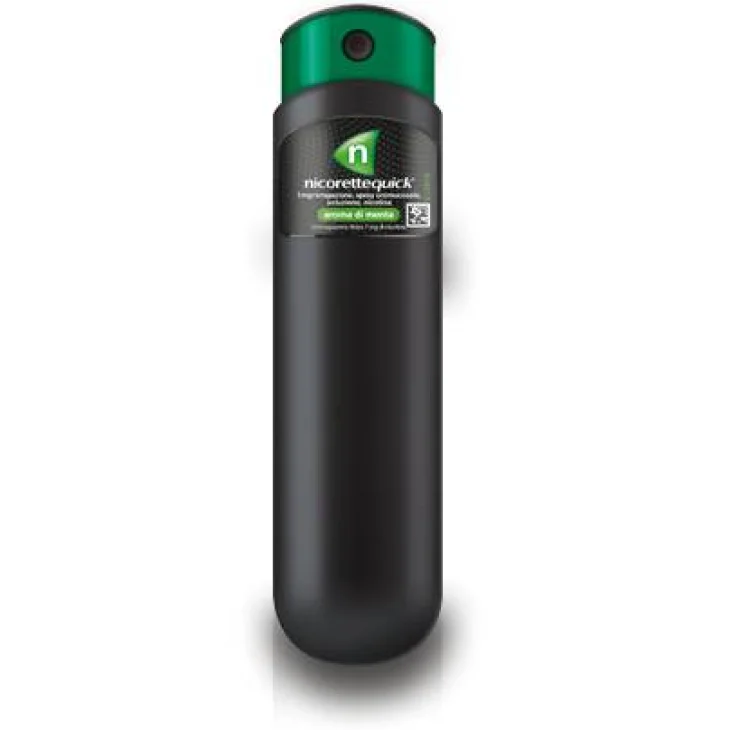 Nicorette Quick Spray per smettere di fumare con aroma menta 150 erogazioni Nicorette Quick Spray per smettere di fumare con aroma menta 150 erogazioni
