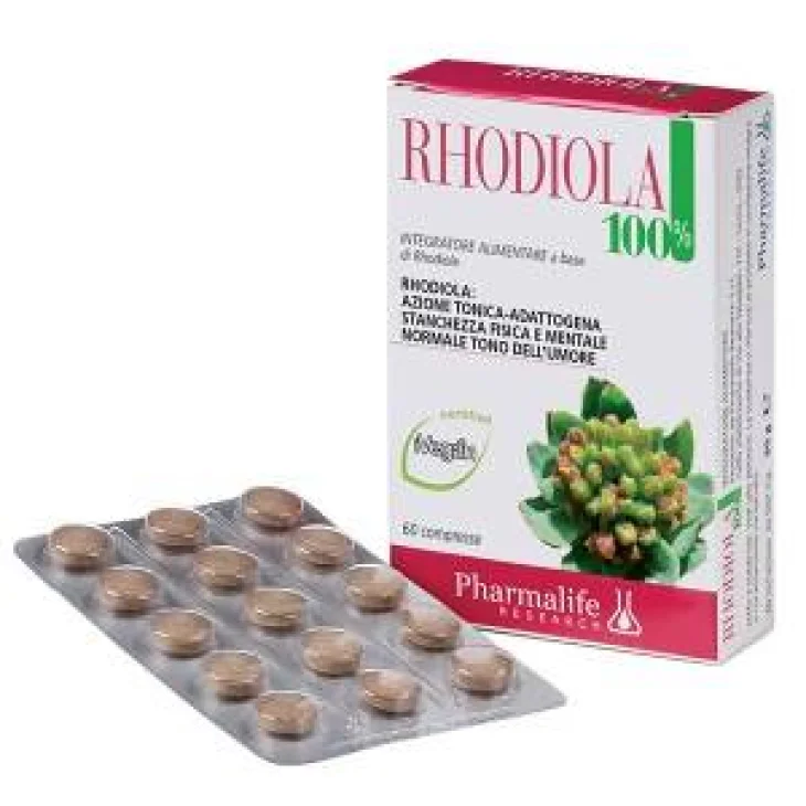 Pharmalife Research Rhodiola 100% Integratore omeopatico tonificate 60 compresse Pharmalife Research Rhodiola 100% Integratore omeopatico tonificate 60 compresse