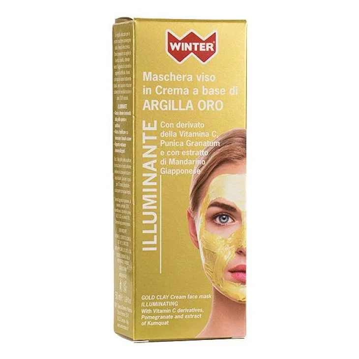Winter Maschera Viso Illuminante a base di Argilla Oro