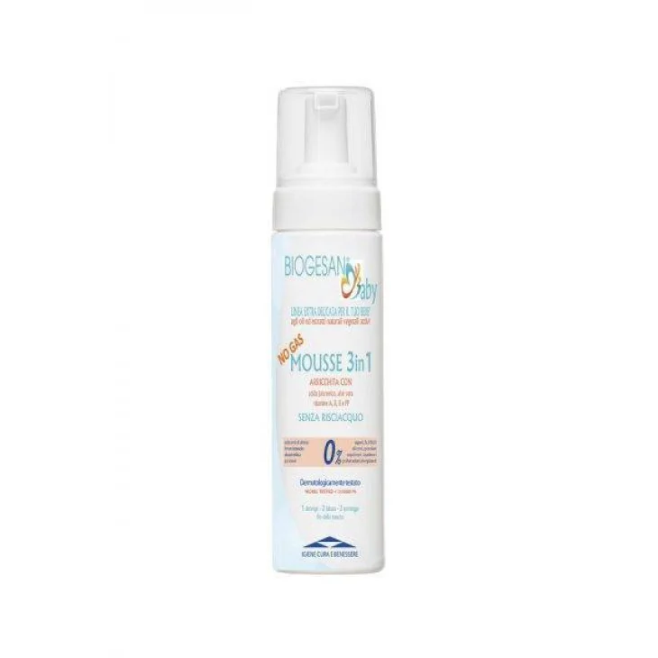 Biogesan Baby Mousse 3 in 1 Detersione Beb&egrave; 200 ml
