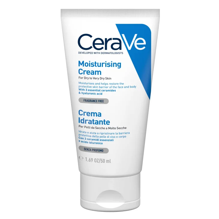 CeraVe Crema Idratante Per Pelli Da Secche a Molto Secche Per il Corpo e il Viso 50 ml CeraVe Crema Idratante Per Pelli Da Secche a Molto Secche Per il Corpo e il Viso 50 ml