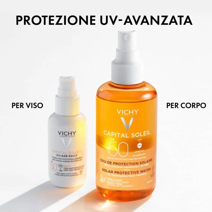 Vichy Ideal Soleil Acqua Solare Protettiva SPF 200 ml 30 Con Acido Ialuronico Idratante