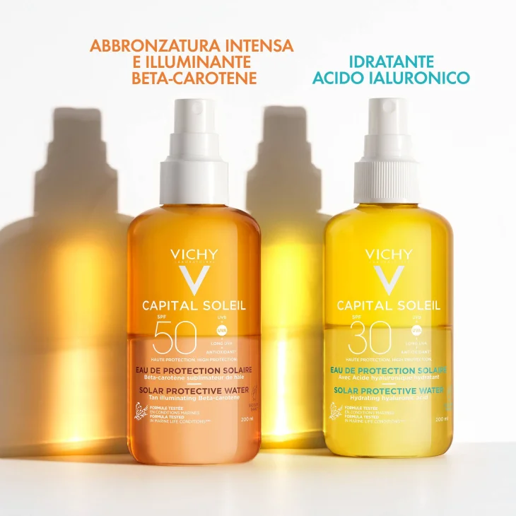 Vichy Ideal Soleil Acqua Solare Protettiva SPF 200 ml 30 Con Acido Ialuronico Idratante