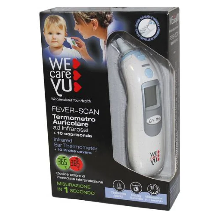 WeCareYu Fever-Scan Termometro Auricolare ad Infrarossi