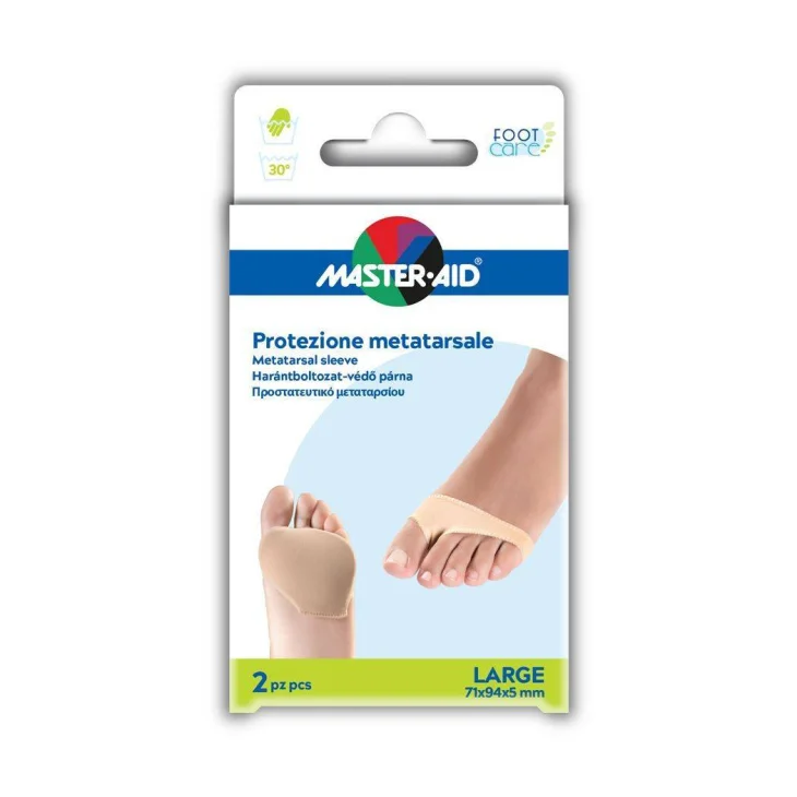 Master Aid Metat TE/GE L Protezione per metatarso in tessuto elastico Taglia L 2 pezzi