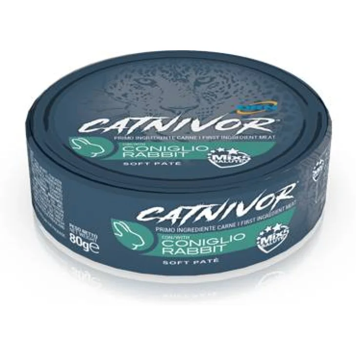 Drn Catnivor Soft Pat&egrave; Cibo per gatti adulti al tacchino 80 g