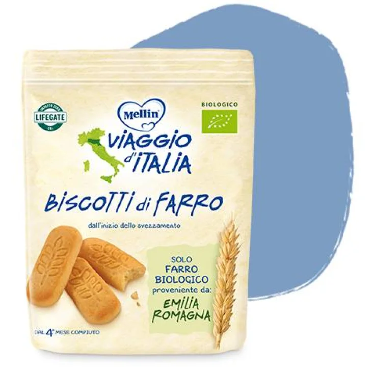 Mellin Viaggio d'Italia Biscotti di Farro Bio