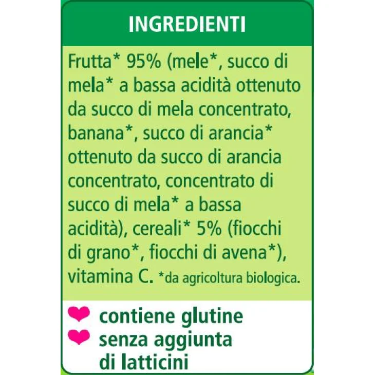 Hipp Bio Omogeneizzato Biologico Merenda Frutta Mista con Cereali