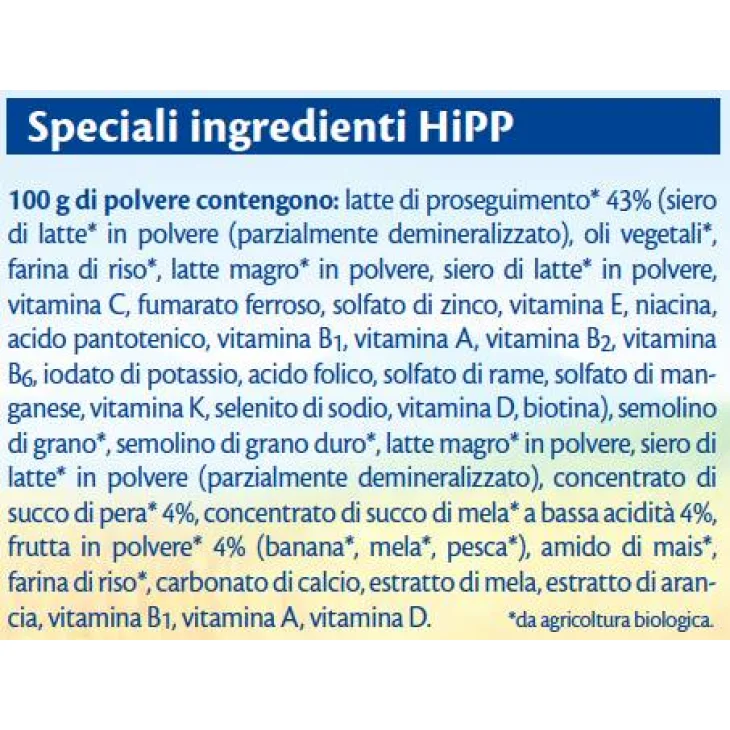 Hipp Bio Pappa Lattea Biologica alla Frutta Mista
