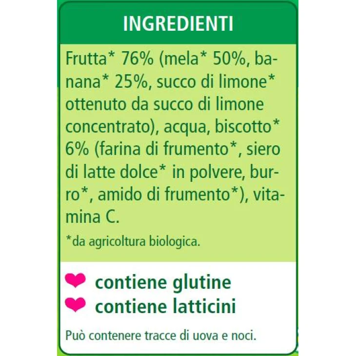 Hipp Bio Merenda Biologica Mela Banana e Biscotto