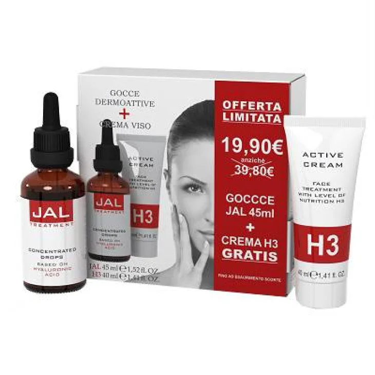 Vital Plus JAL Gocce Dermoattive 45 ml + Crema Viso H3 40 ml omaggio