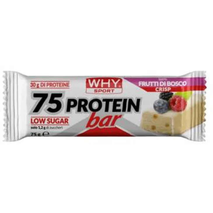 Whysport 75 Protein Bar Barretta Proteica Gusto Frutti di Bosco Crisp 75 g Whysport 75 Protein Bar Barretta Proteica Gusto Frutti di Bosco Crisp 75 g