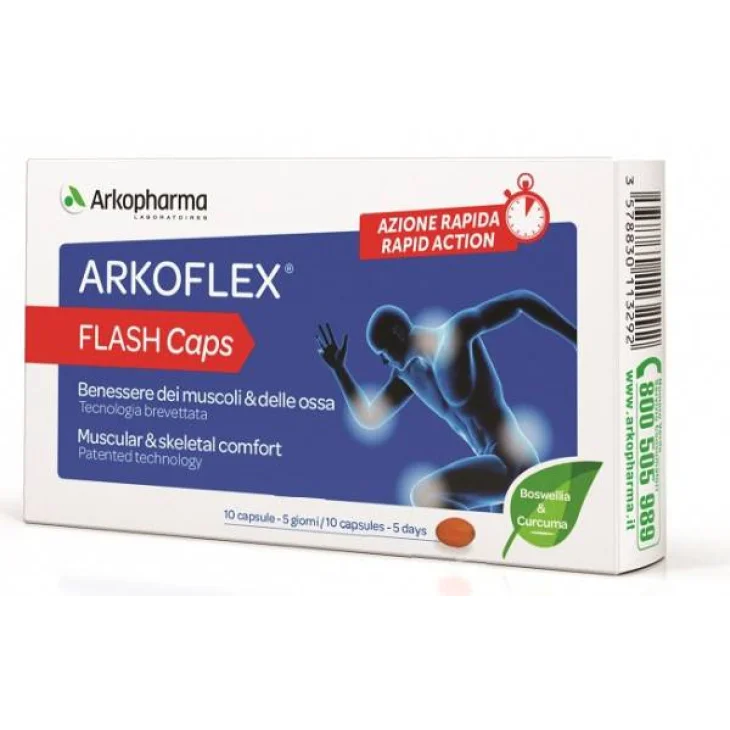Arkopharma Arkoflex Flash Integratore per Ossa e Articolazioni 10 capsule