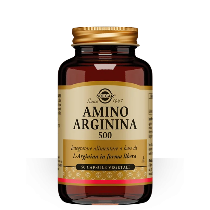 Solgar Amino Arginina 500 Integratore Detossinante 50 capsule vegetali
