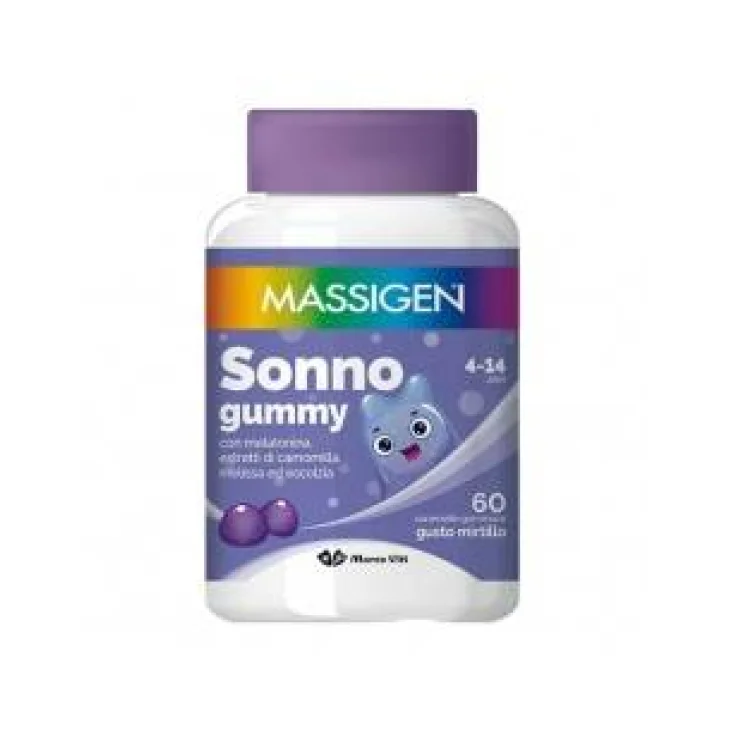 Massigen Sonno Gummy Integratore Vitaminico per il Sonno 60 caramelle Massigen Sonno Gummy Integratore Vitaminico per il Sonno 60 caramelle