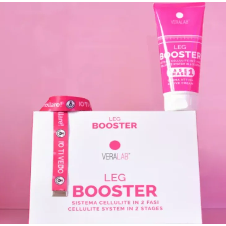 Veralab Leg Booster Guaina Massaggiante + Crema Trattamento Anticellulite Taglia S
