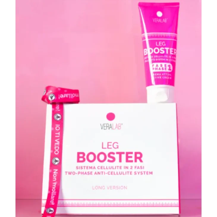 Veralab Leg Booster Long Guaina Massaggiante + Crema Trattamento Anticellulite Taglia M/L