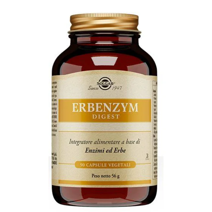 Solgar Erbenzym Digest Integratore per la digestione 90 capsule vegetali