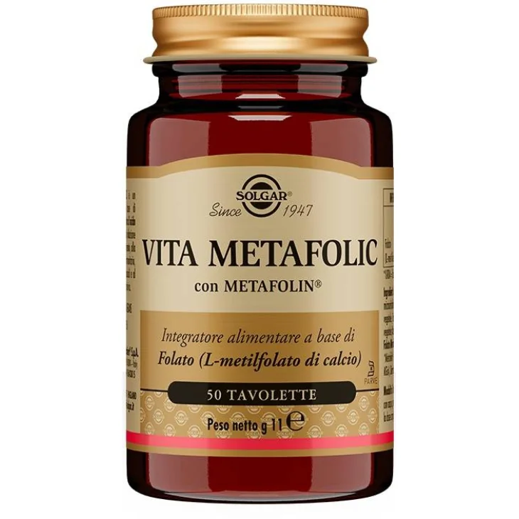 Solgar Vita Metafolic Integratore di Acido Folico 50 tavolette Solgar Vita Metafolic Integratore di Acido Folico 50 tavolette