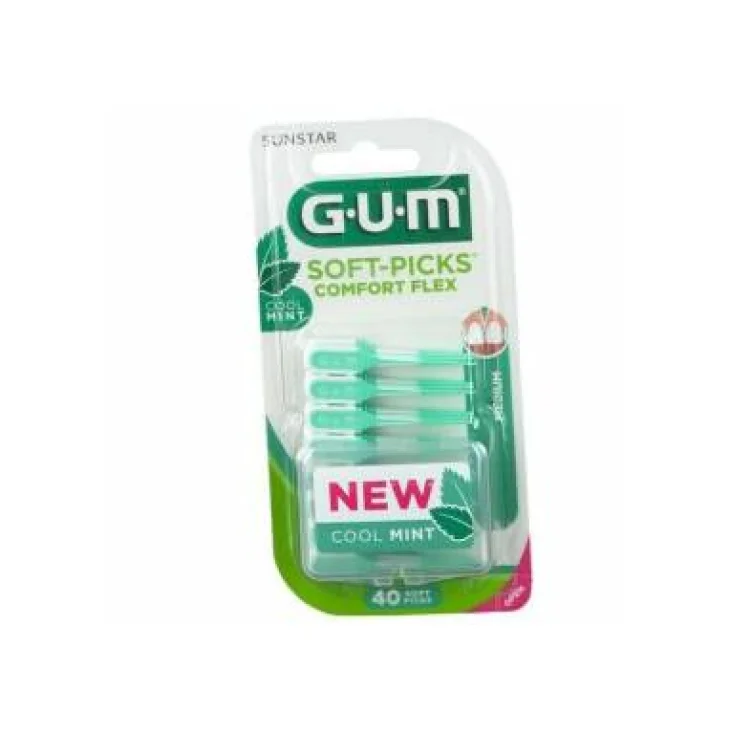 Gum Soft-Picks Comfort Flex Mint Scovolino Interdentale Misura M 40 pezzi Gum Soft-Picks Comfort Flex Mint Scovolino Interdentale Misura M 40 pezzi