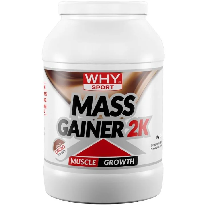 Whysport Mass Gainer 2K Integratore di Proteine Gusto Cacao 2 kg Whysport Mass Gainer 2K Integratore di Proteine Gusto Cacao 2 kg