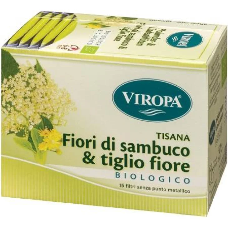 Viropa Tisana Fiori di Sambuco & Tiglio Fiore Biologico 15 bustine