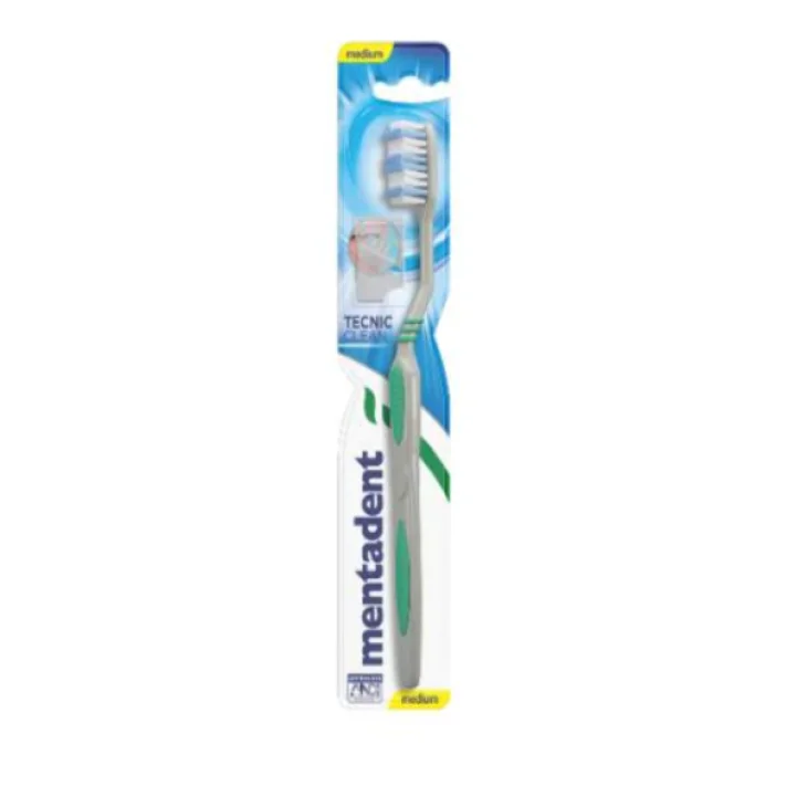 Mentadent Tecnic Clean Spazzolino con Setole Medium 1 pezzo Mentadent Tecnic Clean Spazzolino con Setole Medium 1 pezzo