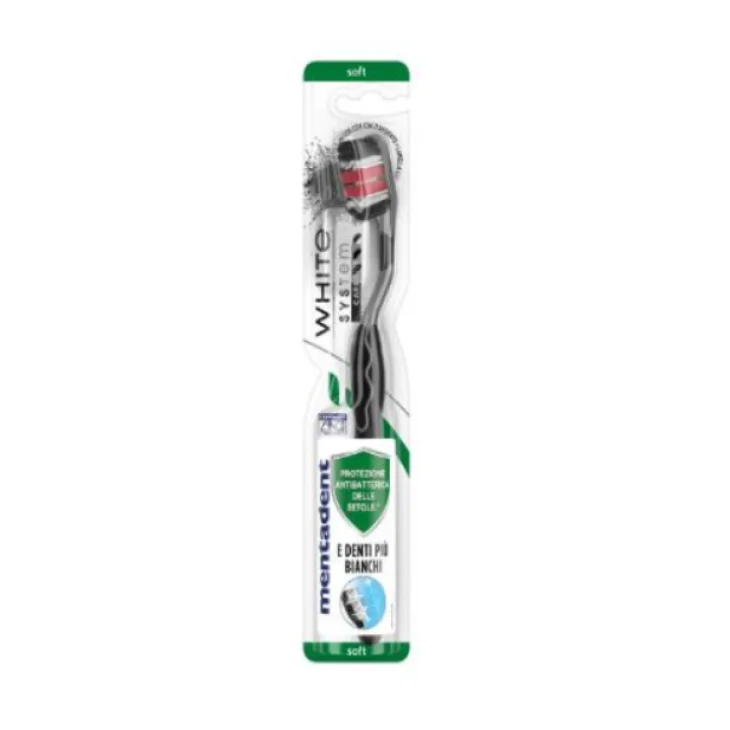Mentadent White System Carbone Spazzolino Sbiancante Mentadent White System Carbone Spazzolino Sbiancante