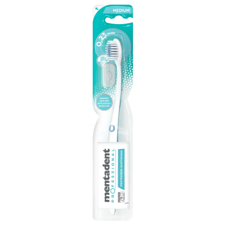Mentadent Professional Ultra Soft Protezione Quotidiana Spazzolino con Setole Medium 1 pezzo Mentadent Professional Ultra Soft Protezione Quotidiana Spazzolino con Setole Medium 1 pezzo