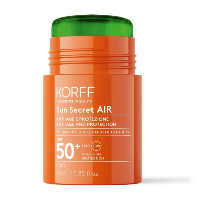 Korff Sun Secret SPF50+ Air Stick Protezione Solare Viso Antiage 25 ml