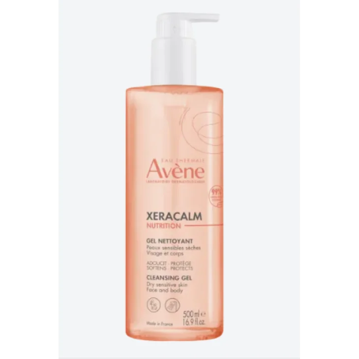 Av&egrave;ne Xeracalm Nutrition Gel Detergente per Pelle Secca e Sensibile 500 ml