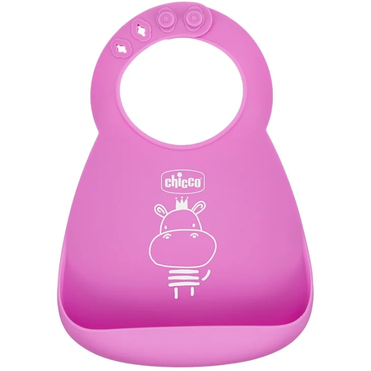 Chicco Bavaglia Silicone Rosa Chicco Bavaglia Silicone Rosa