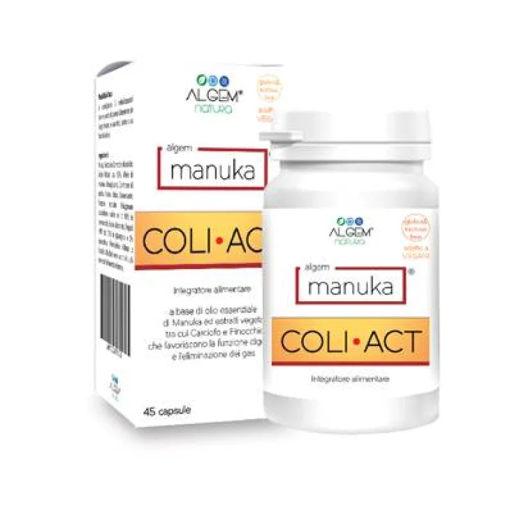 Algem Natura Manuka Coli Act Integratore per la Digestione 45 capsule Algem Natura Manuka Coli Act Integratore per la Digestione 45 capsule