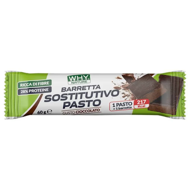 WHYnature Barretta Sostitutiva del Pasto Gusto Cioccolato 60 g WHYnature Barretta Sostitutiva del Pasto Gusto Cioccolato 60 g