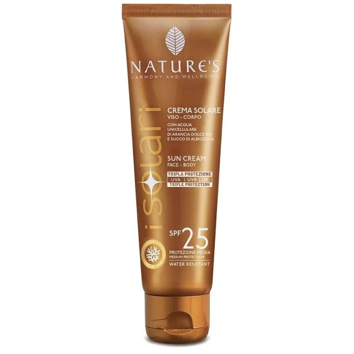 Nature's iSolari Crema Solare Viso e Corpo SPF25 Travel Size 75ml Nature's iSolari Crema Solare Viso e Corpo SPF25 Travel Size 75ml