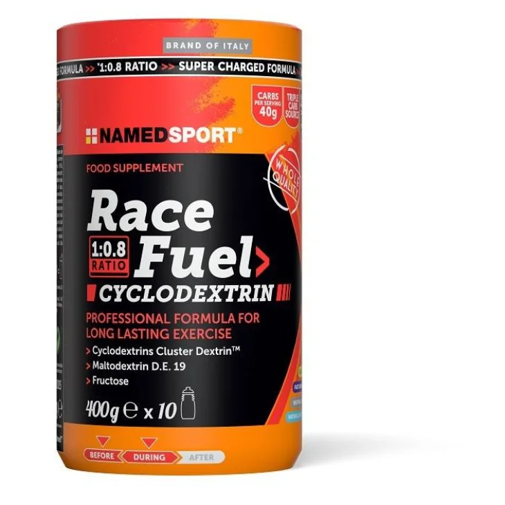 Named Sport Race Fuel Cyclodextrin Miscela Pro-Energetica per Sportivi 400 g Named Sport Race Fuel Cyclodextrin Miscela Pro-Energetica per Sportivi 400 g