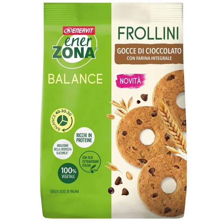Enerzona Balance Frollini Integrali con Gocce di Cioccolato 250 g Enerzona Balance Frollini Integrali con Gocce di Cioccolato 250 g