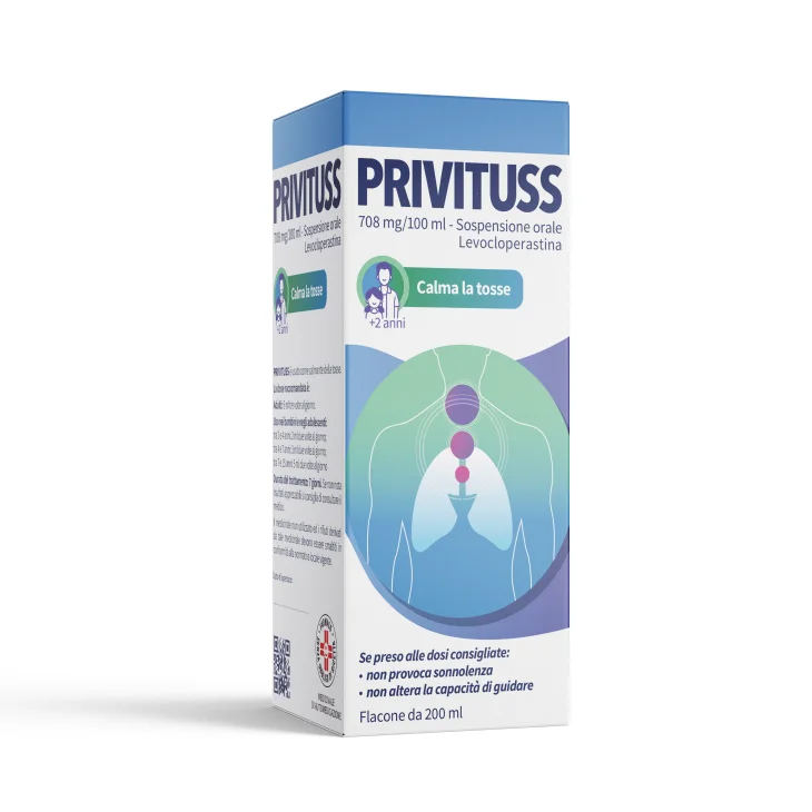 Aesculapius Farmaceutici Privituss Orale Sosp 1 Flacone 200 Ml 708 Mg/100 Ml