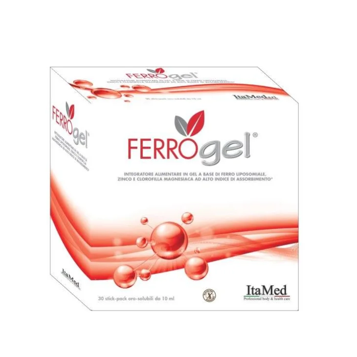 FerroGel Integratore a base di Ferro Liposomiale 30 stick pack