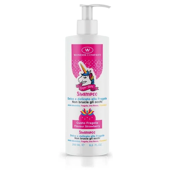 Wonder Company Sugar Baby Shampoo alla Fragola per Bambini 250 ml