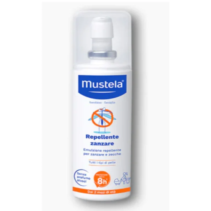 Mustela Repellente Zanzare Spray per Tutta la Famiglia 100 ml Mustela Repellente Zanzare Spray per Tutta la Famiglia 100 ml