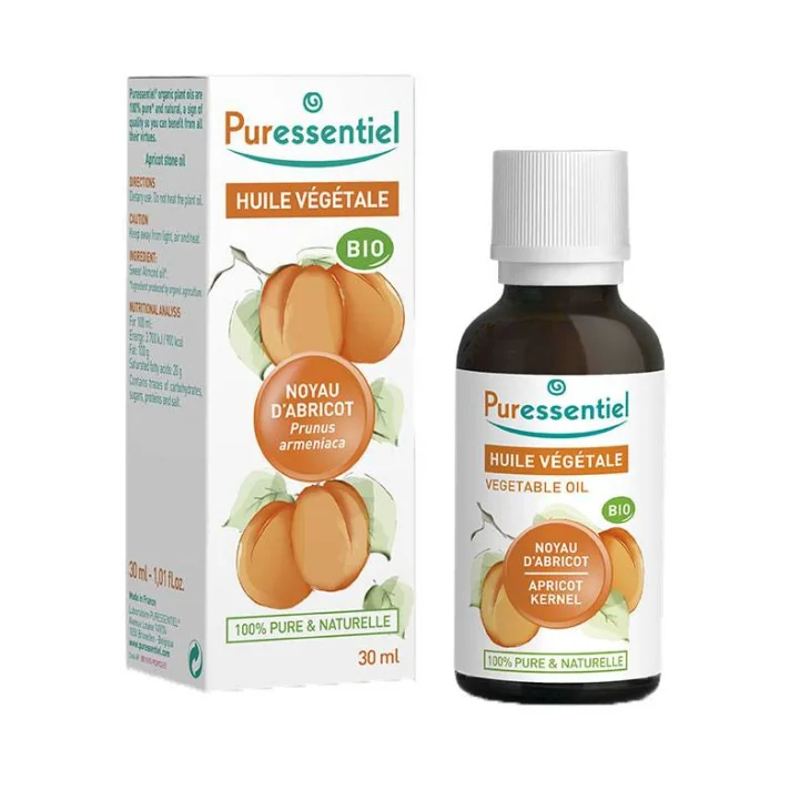 Puressentiel Olio Vegetale di Albicocca Bio 100% Puro e Naturale 50 ml