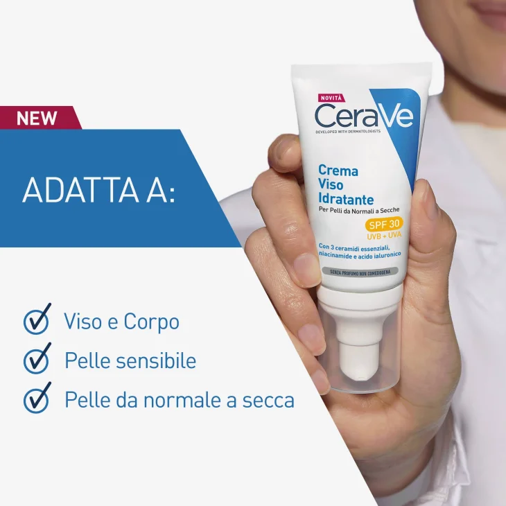 Cerave Crema Viso Giorno Idratante Protettiva SPF30 52 ml