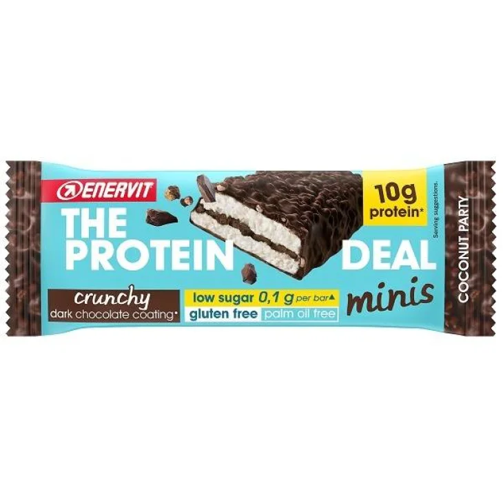Enervit The Protein Deal Bar Coconut Barretta Proteica Low Sugar 55 g Enervit The Protein Deal Bar Coconut Barretta Proteica Low Sugar 55 g