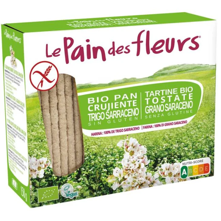 Le Pain des Fleurs Tartine Tostate al Grano Saraceno Senza Glutine 150 g