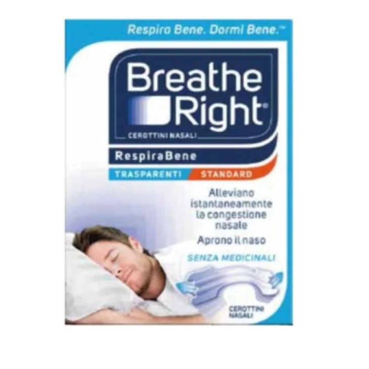 Breath Right Cerotti Nasali Trasparenti 30 pezzi Breath Right Cerotti Nasali Trasparenti 30 pezzi