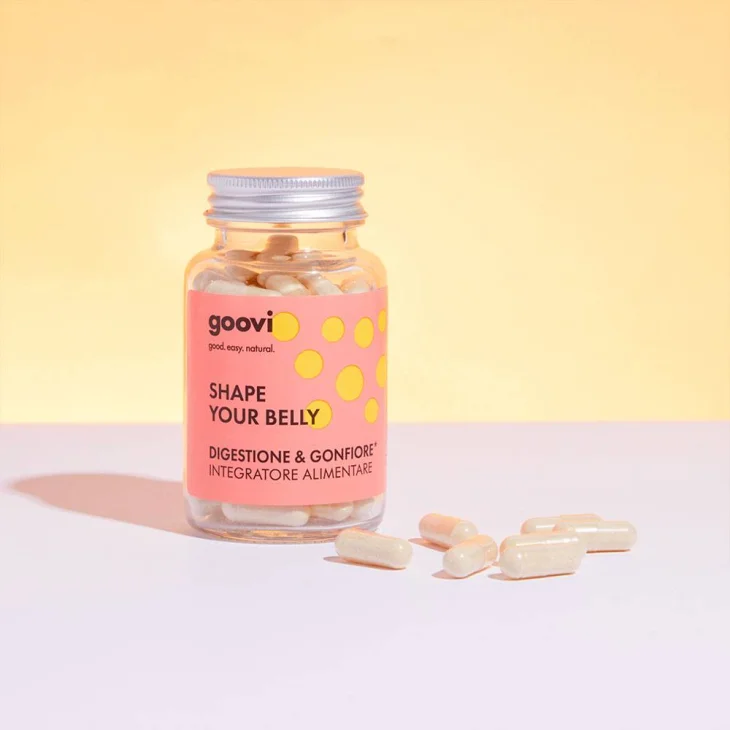 Goovi Shape Your Belly Integratore per Digestione e Gonfiore Addominale 60 compresse Goovi Shape Your Belly Integratore per Digestione e Gonfiore Addominale 60 compresse