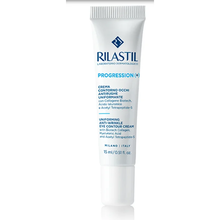 Rilastil Progression+ Crema Contorno Occhi Antirughe Uniformante 15 ml Rilastil Progression+ Crema Contorno Occhi Antirughe Uniformante 15 ml